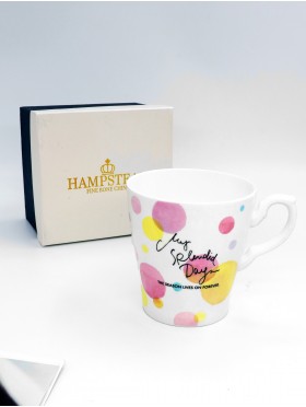 Porcelain Pink "My Splendid Days" Mug With Gift Box